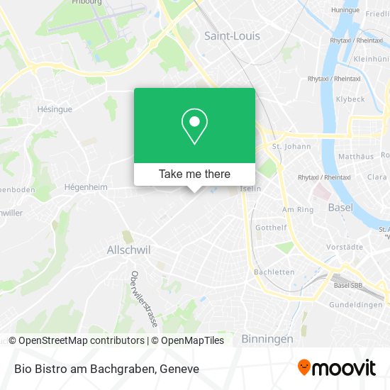 Bio Bistro am Bachgraben map