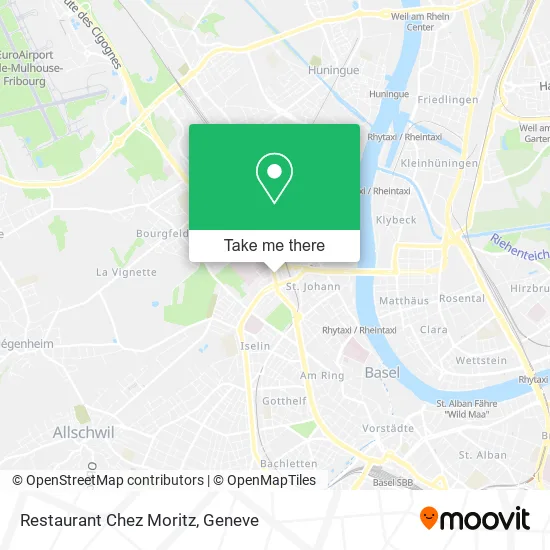 Restaurant Chez Moritz map