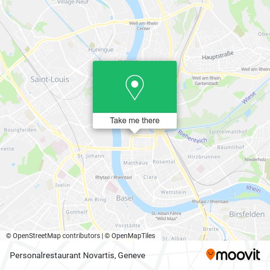 Personalrestaurant Novartis plan