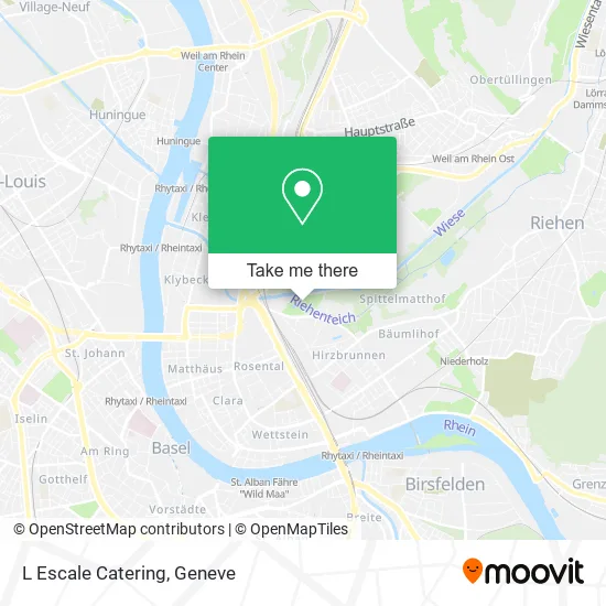 L Escale Catering map