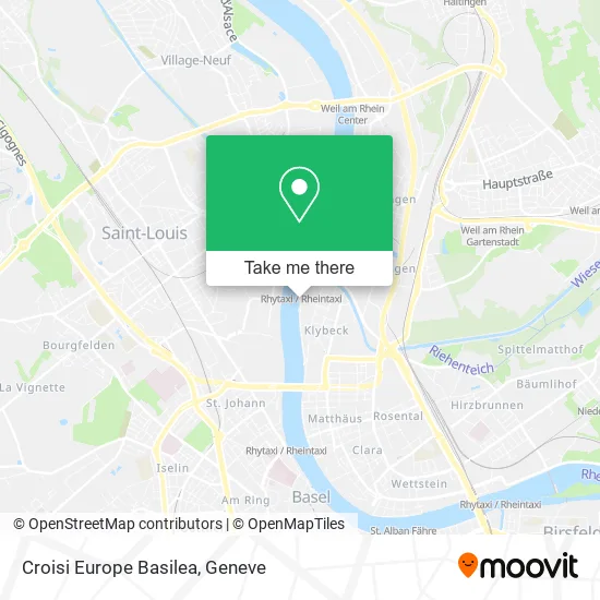 Croisi Europe Basilea map