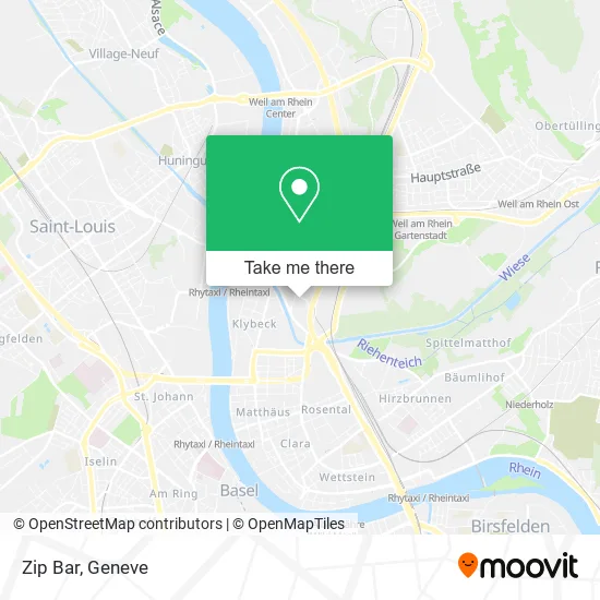Zip Bar map