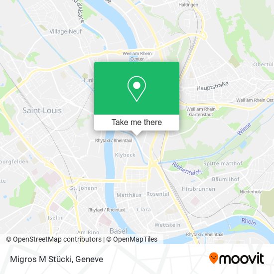 Migros M Stücki map