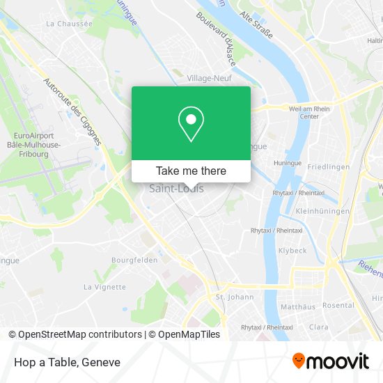 Hop a Table map