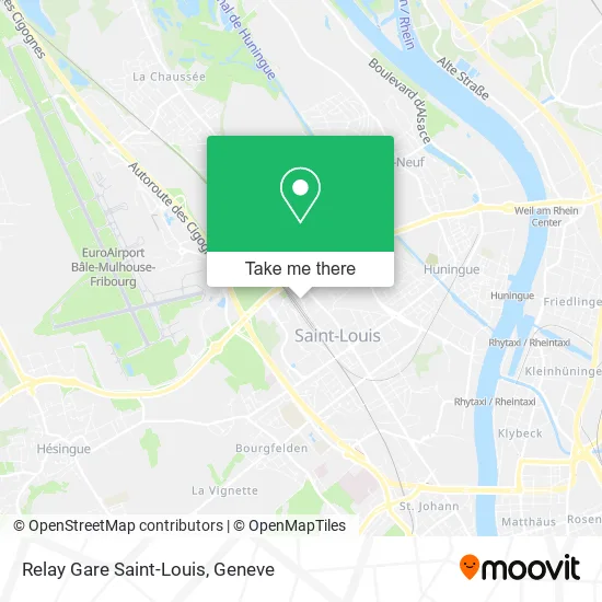 Relay Gare Saint-Louis map