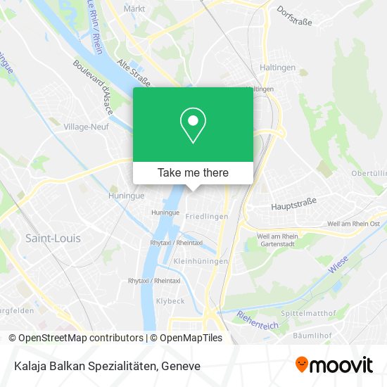 Kalaja Balkan Spezialitäten map