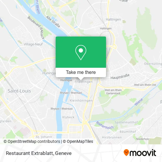Restaurant Extrablatt map