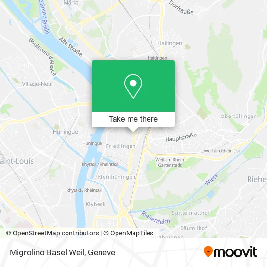 Migrolino Basel Weil map