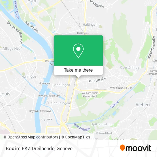 Box im EKZ Dreilaende map