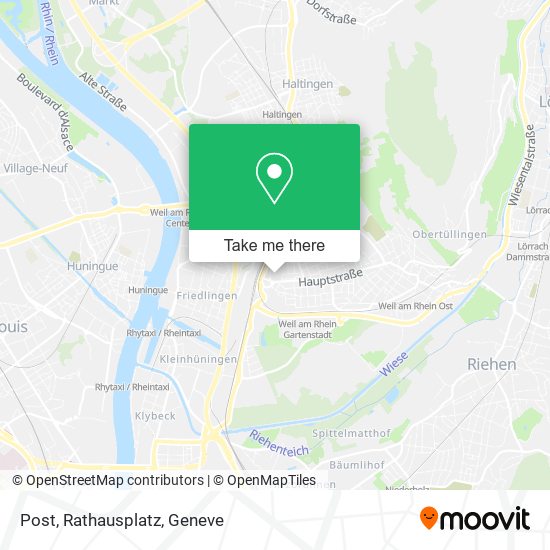 Post, Rathausplatz map