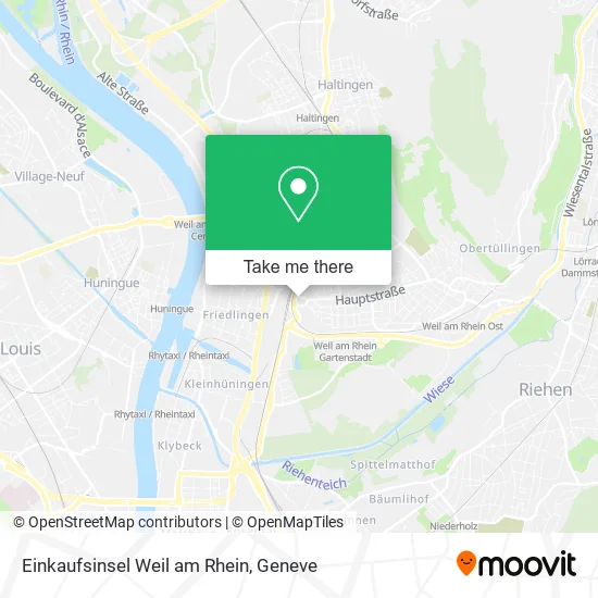 Einkaufsinsel Weil am Rhein map