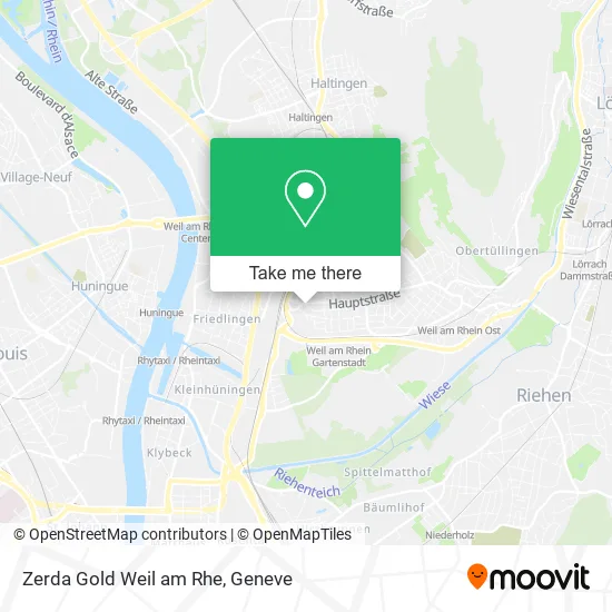 Zerda Gold Weil am Rhe map