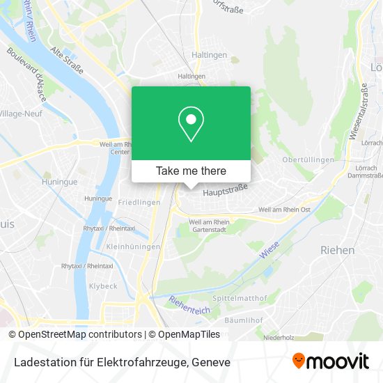 Ladestation für Elektrofahrzeuge map