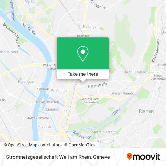 Stromnetzgesellschaft Weil am Rhein map