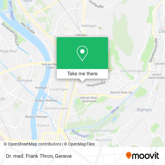 Dr. med. Frank Thron map