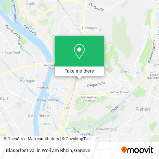 Bläserfestival in Weil am Rhein map