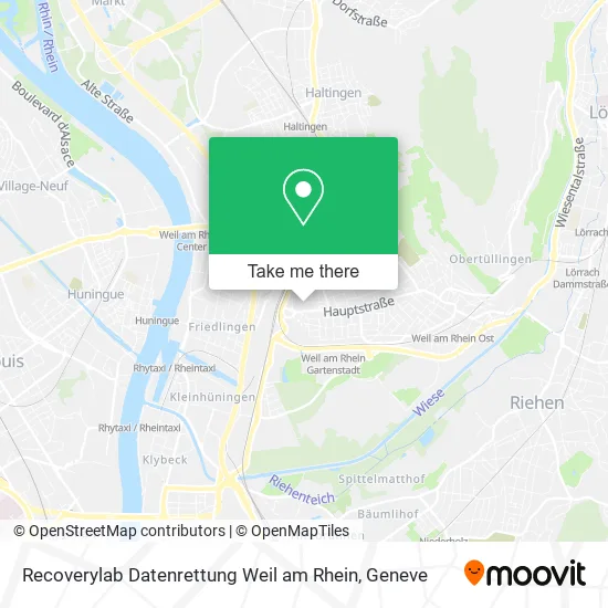 Recoverylab Datenrettung Weil am Rhein map