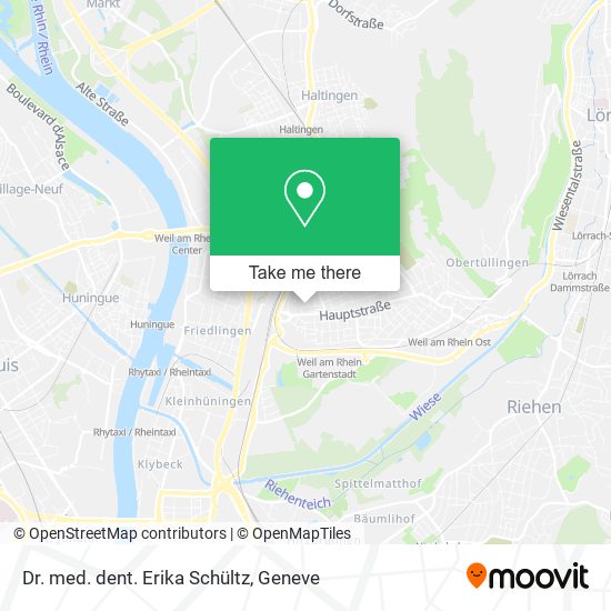 Dr. med. dent. Erika Schültz map