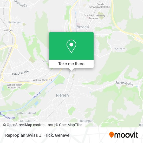 Reproplan Swiss J. Frick map