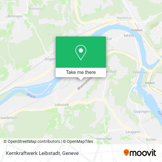Kernkraftwerk Leibstadt map