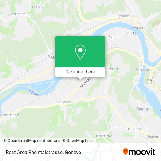 Rest Area Rheintalstrasse map