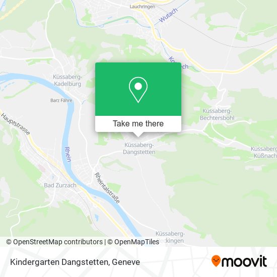 Kindergarten Dangstetten map