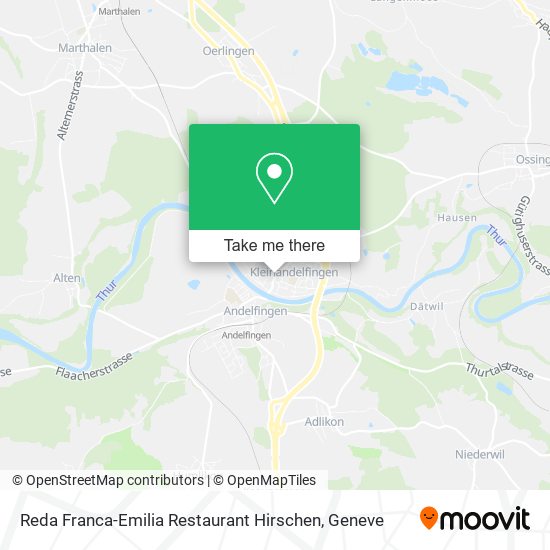 Reda Franca-Emilia Restaurant Hirschen map