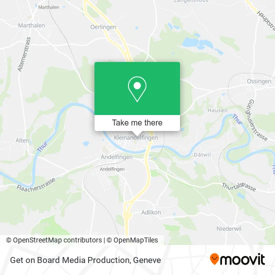 Get on Board Media Production map
