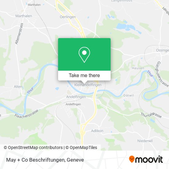 May + Co Beschriftungen map