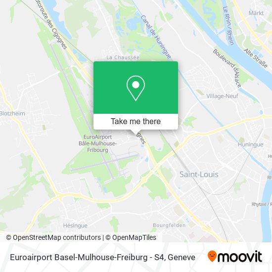 Euroairport Basel-Mulhouse-Freiburg - S4 map