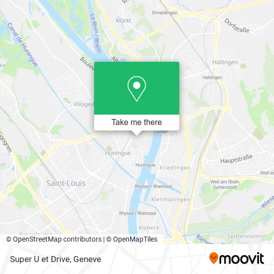Super U et Drive map