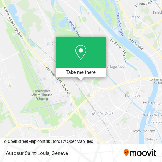 Autosur Saint-Louis map