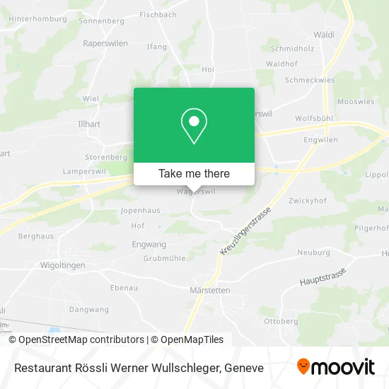 Restaurant Rössli Werner Wullschleger map