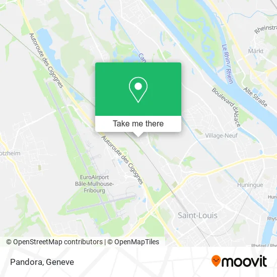 Pandora map