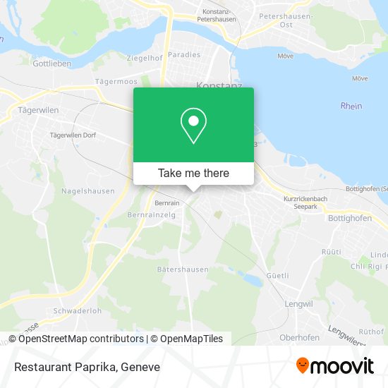 Restaurant Paprika map