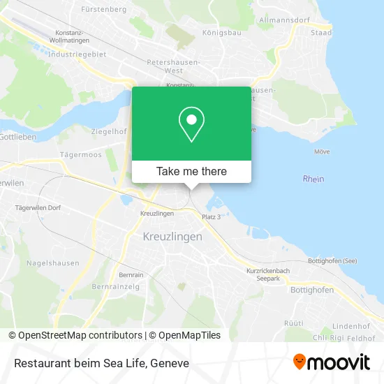 Restaurant beim Sea Life map