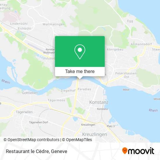 Restaurant le Cèdre map