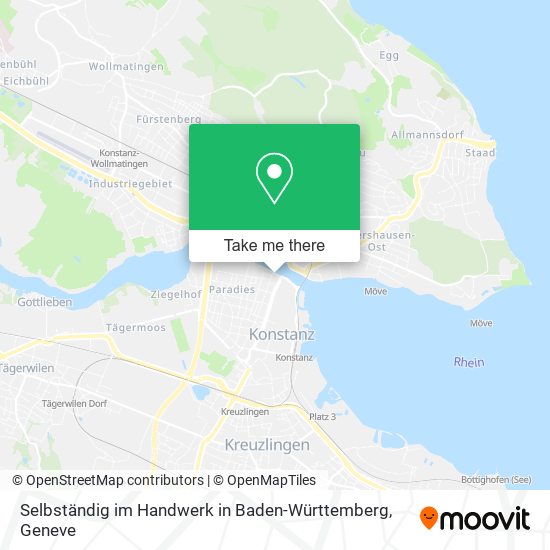 Selbständig im Handwerk in Baden-Württemberg map