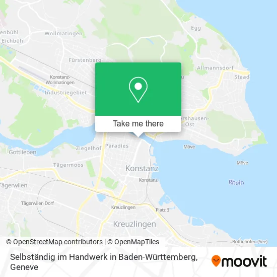 Selbständig im Handwerk in Baden-Württemberg map