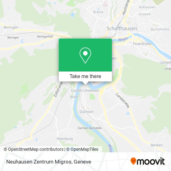 Neuhausen Zentrum Migros plan