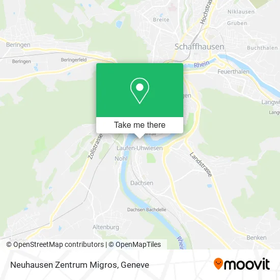 Neuhausen Zentrum Migros plan