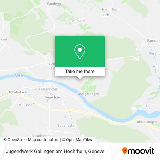 Jugendwerk Gailingen am Hochrhein map