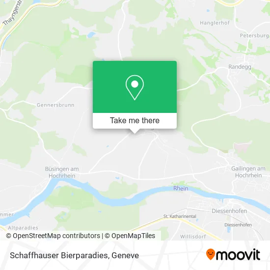 Schaffhauser Bierparadies map