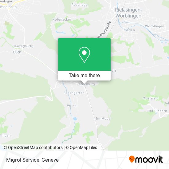 Migrol Service map