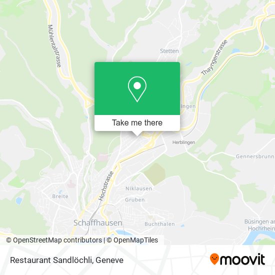 Restaurant Sandlöchli map