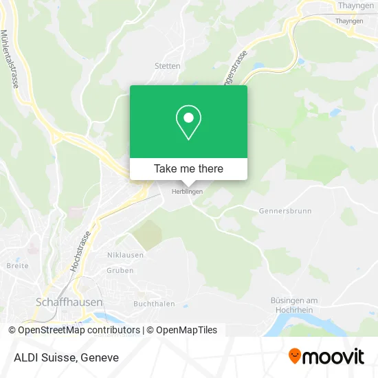ALDI Suisse map