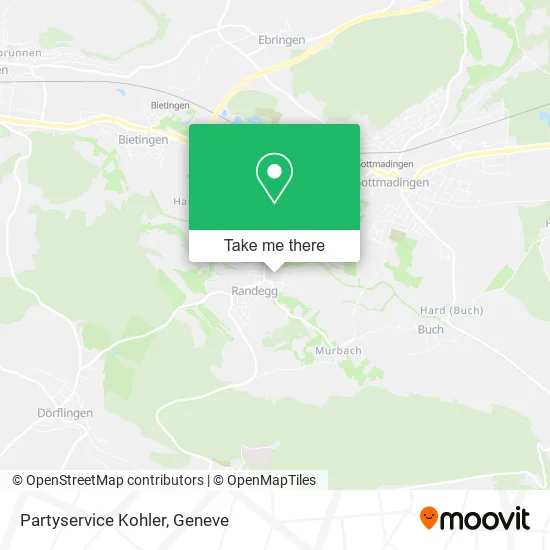 Partyservice Kohler map