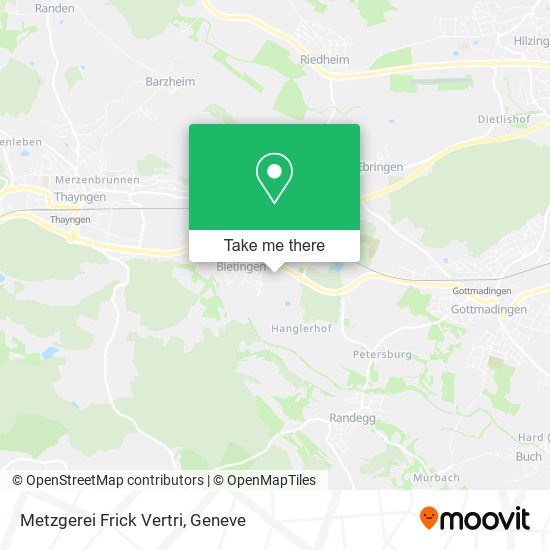 Metzgerei Frick Vertri map