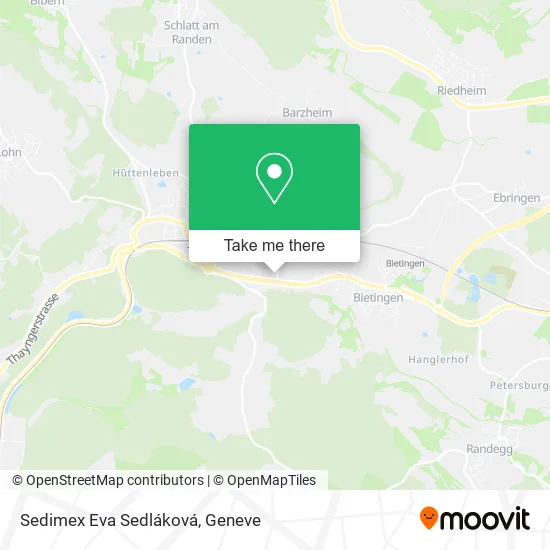 Sedimex Eva Sedláková map