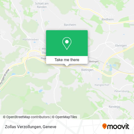 Zollas Verzollungen map